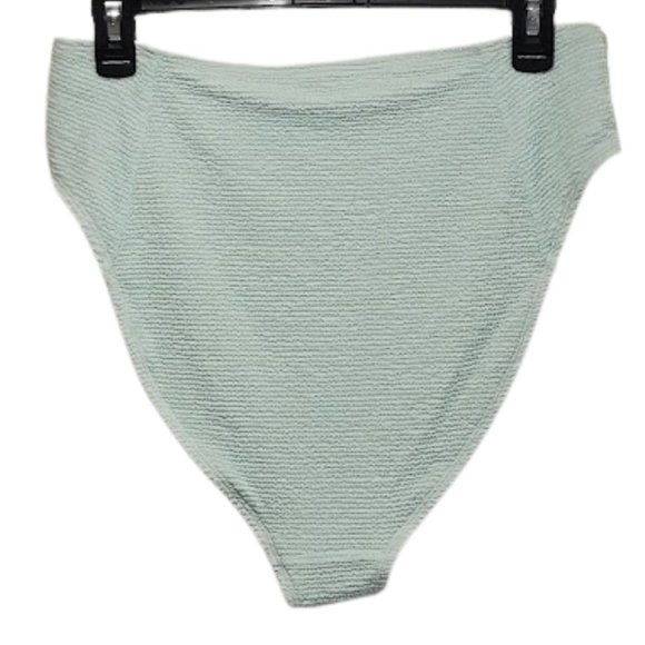 NWT- Old Navy High Waist Textured Bikini Bottom, Blue/Green, SZ: Large - Picture 3 of 12